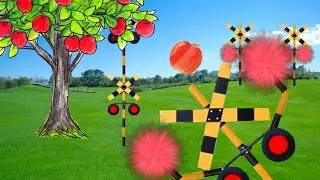 【踏切アニメ】ふみきりカンカンの日常④♪Railroad crossing daily life Ⅳ ♫