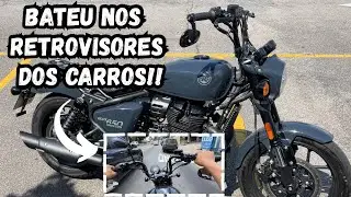 Primeiras impress&otilde;es: Guid&atilde;o Seca Sovaco 8 polegadas na Shotgun650 na CIDADE #royalenfieldshotgun650