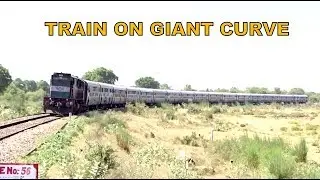 Train On Giant Curve : Stunning Jaipur Alwar Express with RTM WDM3D Says Hello : Indian Railways