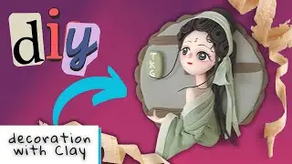 how to make a beautiful clay art II how to make beautiful things with clay II doll making tutorial