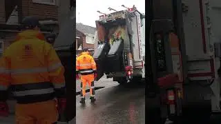 160 subscriber Special Mercedes Benz Econic CPD Titan bin lorry collecting general waste Terberg lif