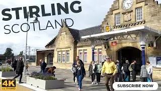 Central Scotland: [4K] Walk | Stirling City | Northeast of Glasgow | North-West of Edinburgh