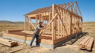 I Couldn’t Believe on This Off Grid Cabin Build…Until I saw his Strategy | Start to Finish 