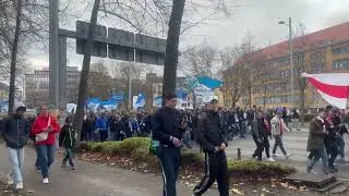 Der Anfang von der Fandemo in Leipzig 16.11.25 