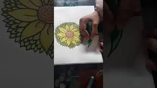 how to draw sunflower#easy flower drawing# kids drawing#beartisticwithsim