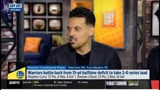 ESPN GET UP | Matt Barnes : Warriors battle back from 15-pt halftime deficit to take 2-0 series lead