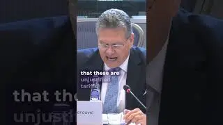 EU to Hit Back if Needed: &Scaron;efčovič Warns Against Unjustified US Tariffs