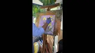 Irises - Cold Wax Medium: live demo
