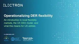 Webinar Operationalizing DER Flexibility &ndash; An Intro to Local Flexibility Markets...