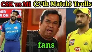 CSK VS MI MATCH TROLL | Ms Dhoni |Rohit Sharma | Pollard 87 runs