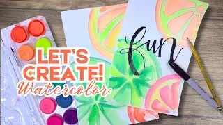 Lets Create Using Neon Watercolors