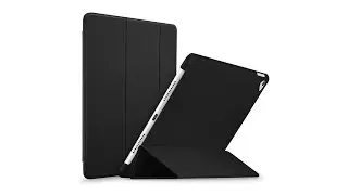 ESR Rubber Cover Slim Fit Smart Case for iPad Pro 9.7 inch (Black)