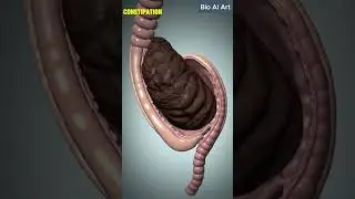Slow Motion Constipated Stool Exit &ndash; Human Anatomy | 120