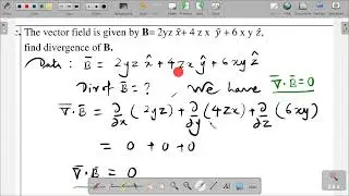 find divergence of B.
