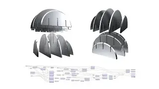 Interlocking Structure Parametric Architecture and Design Rhino and Grasshopper Tutorial
