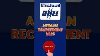 BHEL Artisan 2025🥳#bhel #bharatheavyelectricalslimited #bharatheavyelectricals #governmentjobs#job