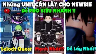 Những UNIT MÀ NEWBIE CẦN PHẢI LẤY ĐỂ PRO NHANH trong Universal Tower Defense | LordSeven