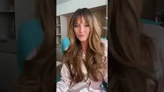 Black Brown Ombre Synthetic Wigs with Bangs