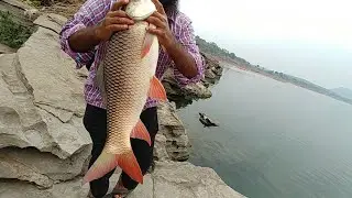 Incredible Big Rohu fish catching||BigRohuFish||River fishing