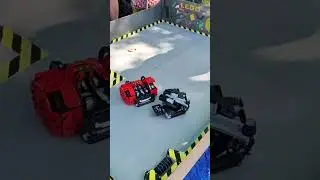 Lego Omni wheeled hammer Robot -  Bishop - short -  LEGO robot wars BattleBots