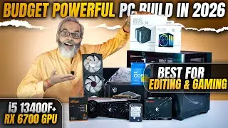 Budget Powerful PC Build in 2026 🔥 i5 13400F + RX 6700 XT GPU ⚡ DeepCool CG330 3F Cabinet