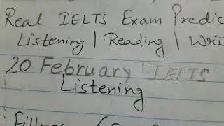 Prediction 20 February 2021Real Ielts Exam | Listening |Reading |writing |Academic |General