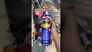 I Cleared Rusting Issue On My New Continental GT 650🫡 Proper Use Of WD 40🔥 #gt650 #wd40 #wd40india