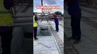 Install panel plank slab formwork #bridge #construction #infrastructure #civilengineering #shorts