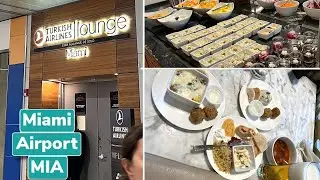 Turkish Airline Lounge Food in Miami Airport MIA