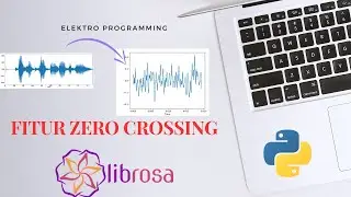 Zero Crossing Rate Time Domain Fitur Menggunakan Librosa