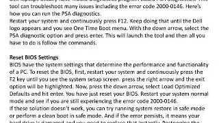 Error Code 2000 0146
