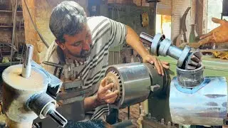 Today we Prepared an Iron Gearbox of 90 Degrees to Every Machine On Lathe Machine In Local Factory .