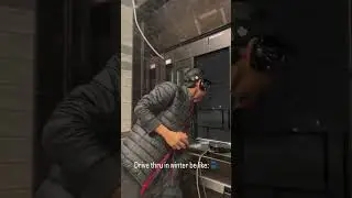 Never do windows in winter🥶 #funny #memes #relatable #abroad #drivethru #timhortons #macd #students