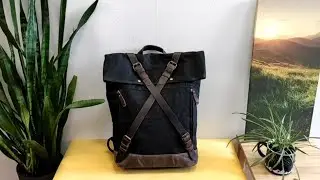 Крафтовый рюкзак Orlen Pack KS-09. Обзор рюкзака из канваса натуральной кожи. Рюкзак на всю жизнь!