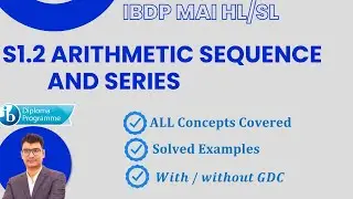 IB DP MAI HL SL  1.2 Arithmetic sequence and series
