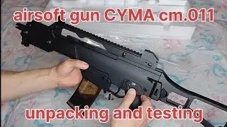 Airsoft gun CYMA cm.011: unpacking and testing
