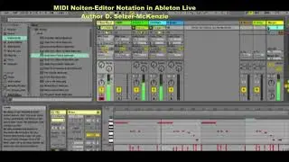 MIDI Noten-Editor Notation in Ableton Live
