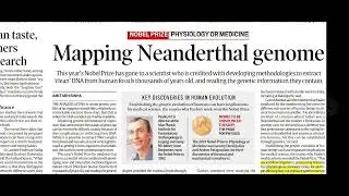 medicine nobel prize 2022 -mapping Neanderthal genome