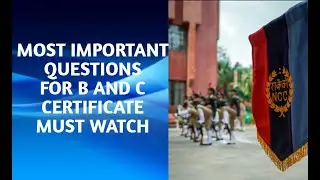 IMPORTANT QUESTIONS FOR B AND C CERTIFICATE|NCC HANDBOOK | एनसीसी हैंडबुक |एनसीसी|