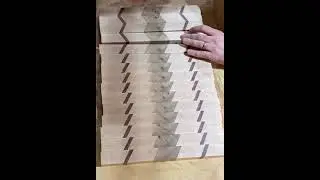 Cutting Board Process - Chevron Pattern End Grain