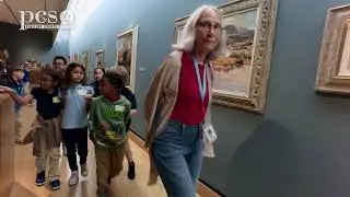 Elementary students lasso the art of the wild west at the James Museum in St. Petersburg!