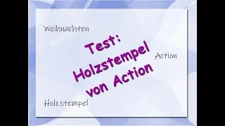 Action Holzstempel im Test mit Aquarellpapier