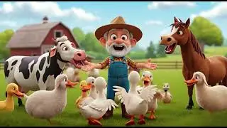 Old Farmer Joe Had a Farm | Farm Animals Song for Kids | Nursery Rhyme/ ANIMALS SOUNDS