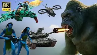 King Kong And The Avatars Clash With Superpowers To Save Pandora İsland 2025 4K UHD