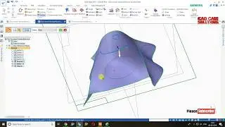 #SolidEdge #Surface Modeling #Isocline #Cross #Intersection Point #Split Curve