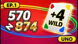 UNO Mobile &mdash; 570 ➜ 874 Progress (Ep.1) Ranked Wins | No Commentary, 60fps, iPhone 17 Pro Max