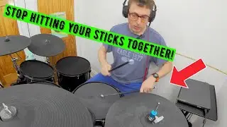 How to stop hitting your sticks together when playing on the hi hat