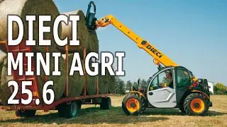 Робота навантажувача DIECI Mini Agri 25.6 на тваринницькому комплексі