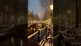 Amsterdam's Canals are Dreamy in the Snow
