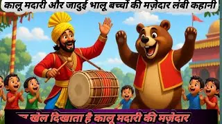 कालू मदारी और जादुई भालू बच्चों की लंबी मज़ेदार कहानी #longcartoon #cartoon #hindi-cartoon